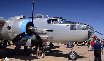 North American B-25J Mitchell Maid in the Shade N125AZ, Mesa Gateway, March 1, 2013